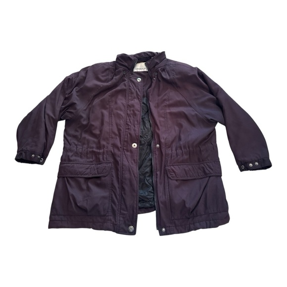 Vintage London Fog Black Heavyweight Soft Shell Insulated Women’s XL Zip Jacket - Picture 9 of 9